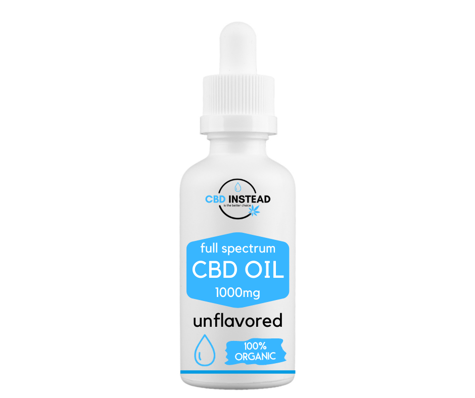 Organic CBD Oil 1000mg (Unflavored) – CBD Instead